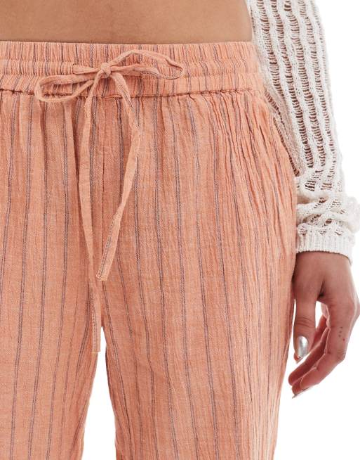 Cotton On Haven wide leg linen mix pants in multi , 5 of 5