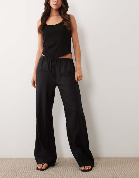 Cotton On Haven wide leg pant in black - view 1