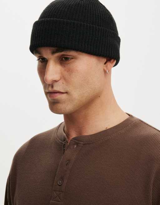 Cotton On Heavy knit beanie in black, 3 of 4