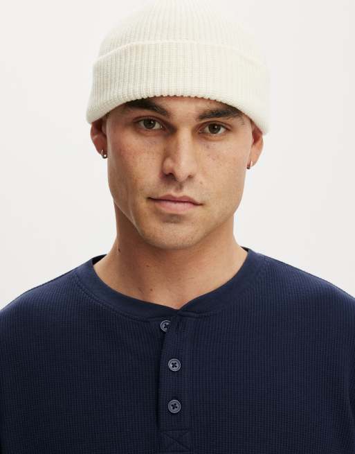 Cotton On Heavy knit beanie in creampuff, 4 of 4