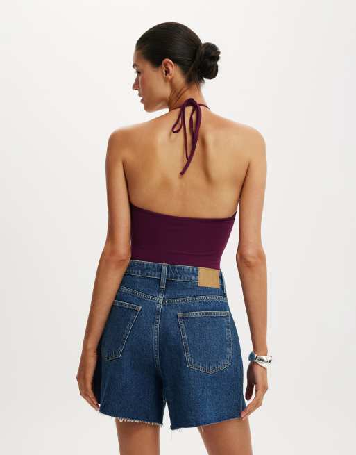 Cotton On High 90 s denim short in blue, 4 of 4