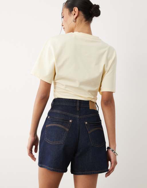 Cotton On high 90s denim short in aries blue, 5 of 5