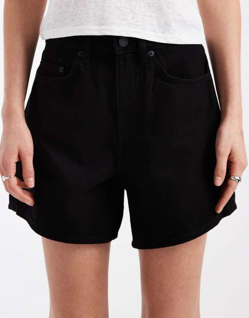 Cotton On high rise 90s denim short in aquarius black, 3 of 5
