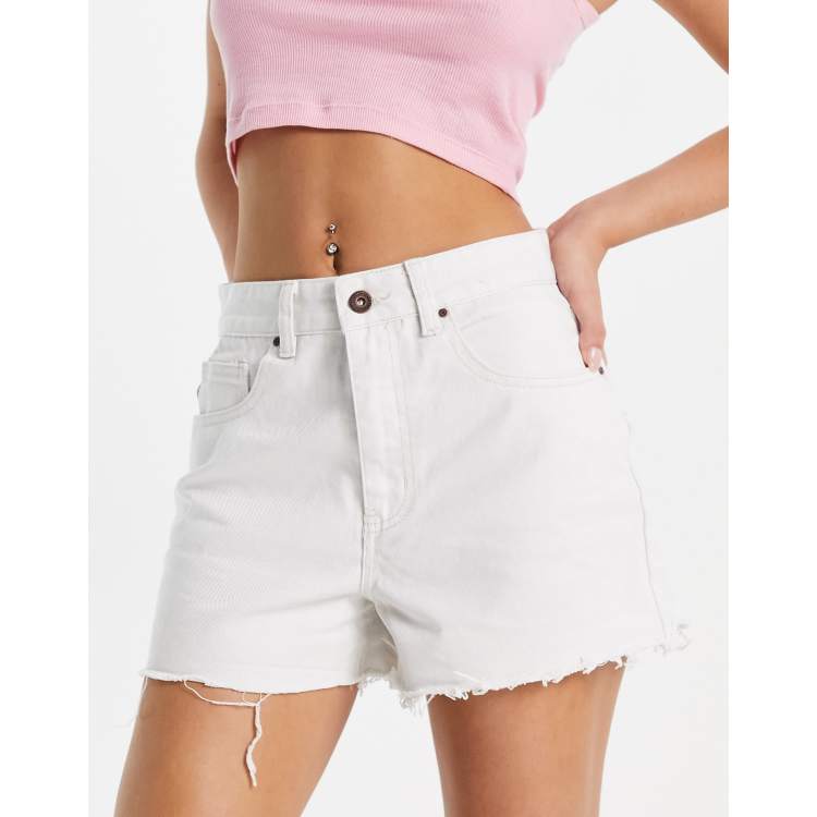 HIGH-WAIST COTTON SHORTS