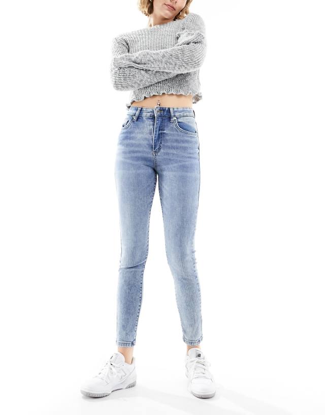 Cotton:On - Cotton On high rise skinny jeans in surfers blue denim