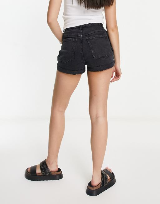 Intro Plus Size Daisy High Waisted Pull-On Stretch Denim Shorts