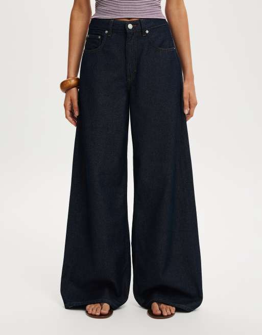 Cotton On High rise wide jean in blue, 2 of 4