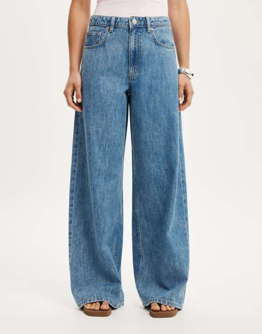 Cotton On High rise wide jean in blue, 2 of 4