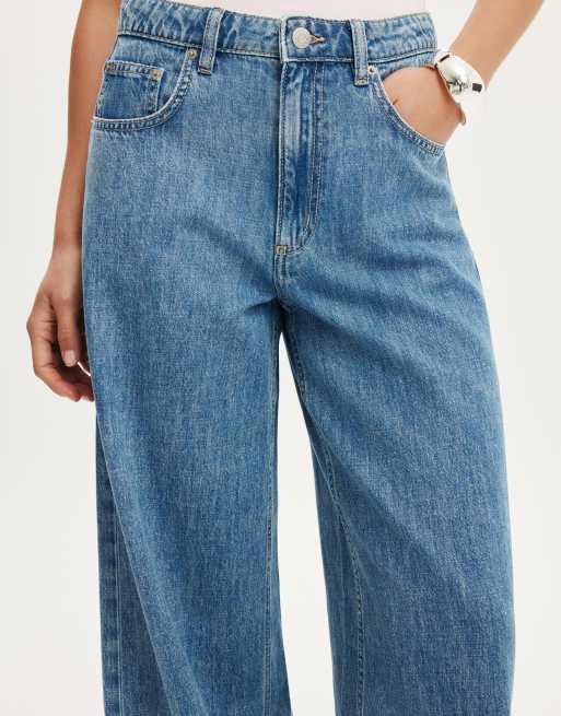 Cotton On High rise wide jean in blue, 4 of 4