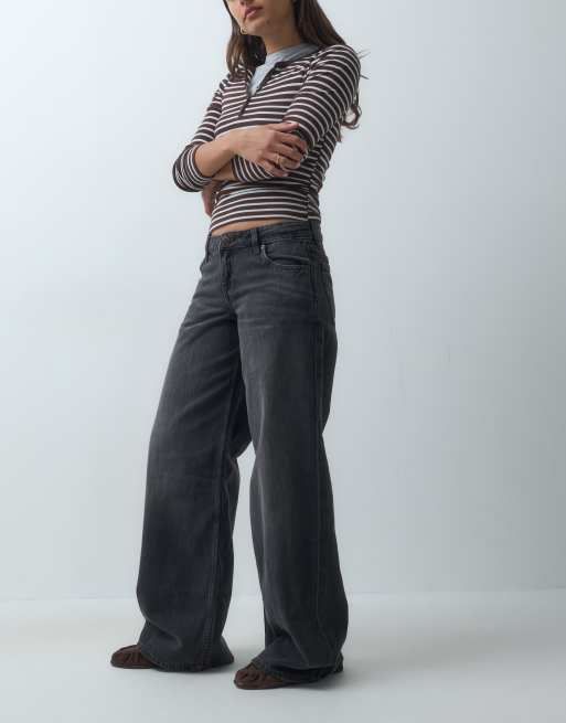Cotton On High-Rise Wide-Jeans in Leo-Schwarz, 2 von 5