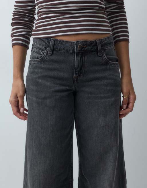 Cotton On High-Rise Wide-Jeans in Leo-Schwarz, 4 von 5