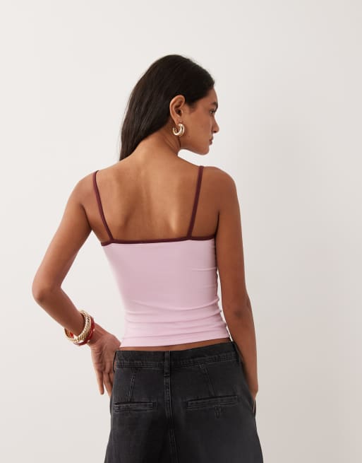Cotton On Hold me cami i lyserød/sour cherry, 4 af 4