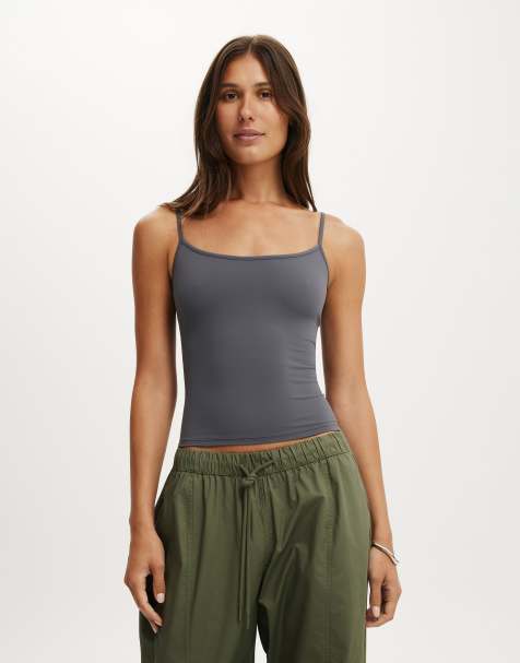 Cotton On Hold me cami in charcoal