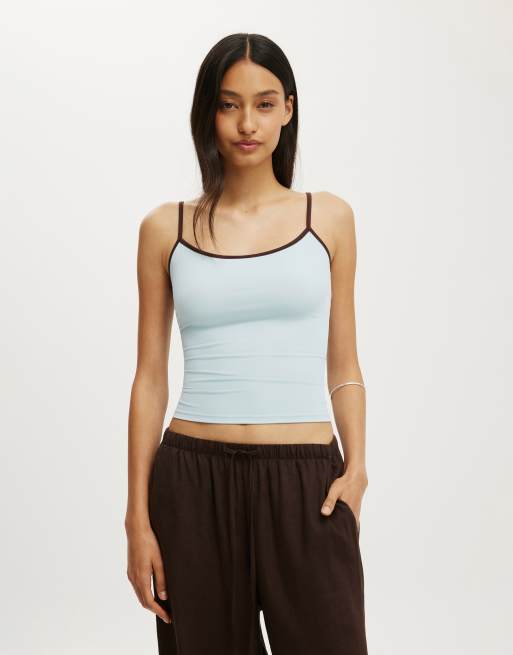Cotton On Hold me cami in light/pastel blue, 2 of 4