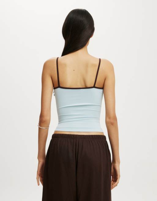 Cotton On Hold me cami in light/pastel blue, 4 of 4