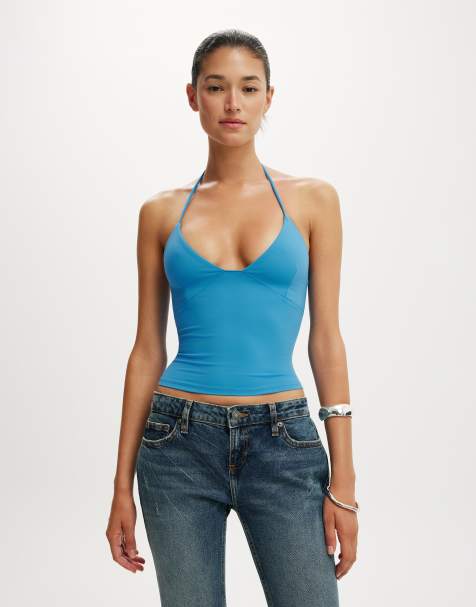Cotton On Hold me halter in blue - view 1