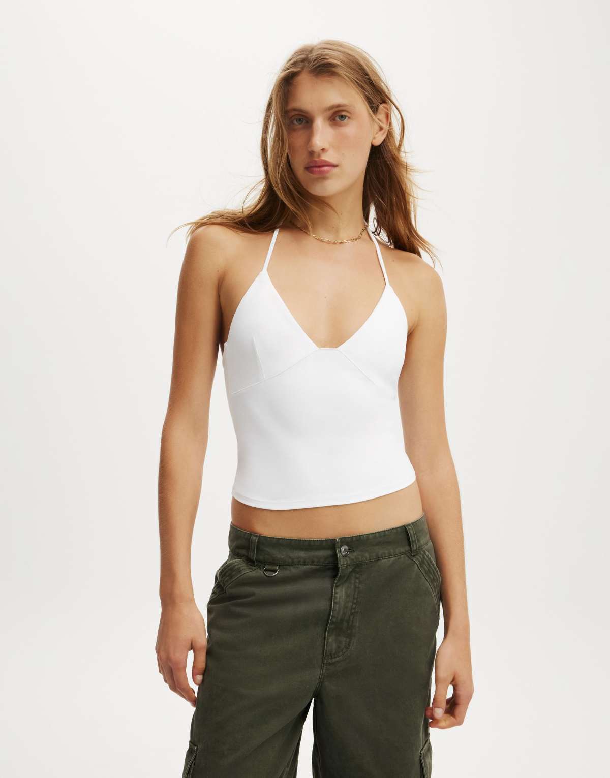 Cotton  On Hold me halter in white