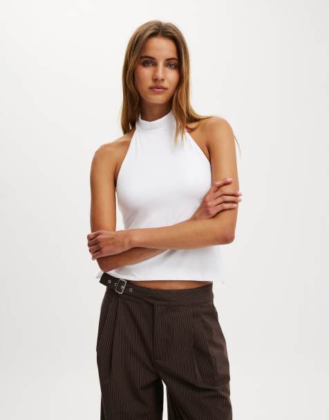 Cotton On Hold me halter twist back in white