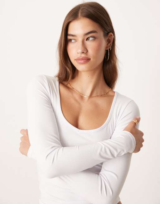Cotton On – Hold Me – Langärmliges Shirt in Weiß , 3 von 4
