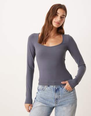 Cotton On Hold Me Long Sleeve In Purple