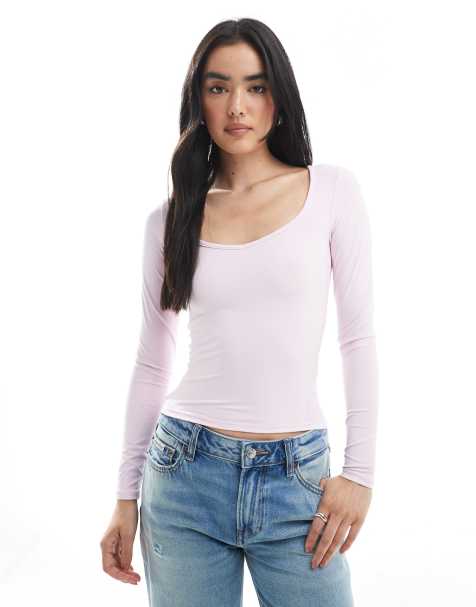 Cotton On hold me long sleeve top in babydoll - view 1