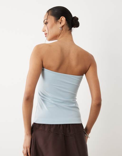 Cotton On hold me longline boob tube in aqua crush, 4 of 4