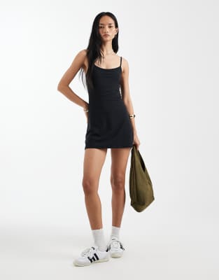 Cotton On Hold Me Mini Dress In Black