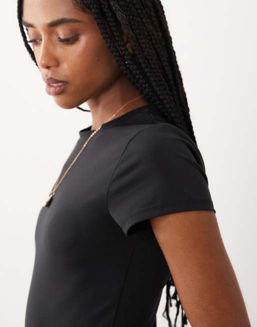 Cotton On hold me short sleeve crew neck in black, 2 of 4