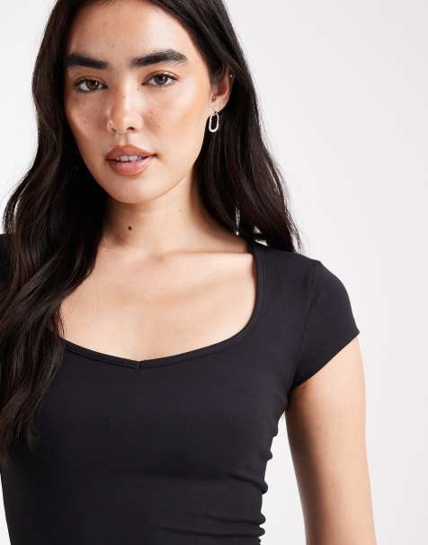 Cotton On Hold Me short sleeve top in black - view 1