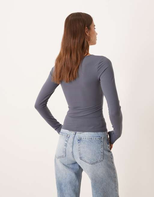Cotton On - Hold me - Top met lange mouwen in blauw , 2 van 4