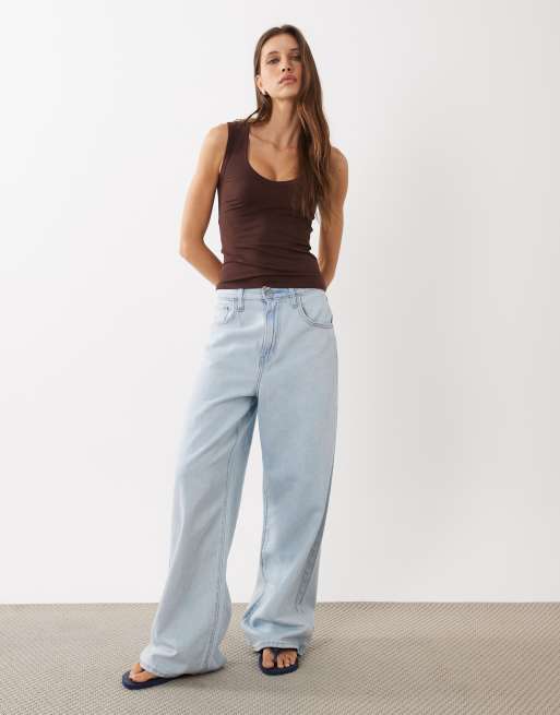 Cotton On - Hold Me - Top senza maniche con scollo a V color quercia scuro, 2 di 4