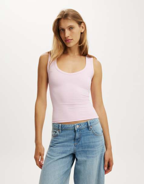 Cotton On Hold me v neck tank in pink