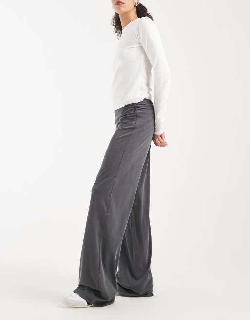 Cotton On - Honey - Broek met rimpeleffect in antracietgrijs, 2 van 5