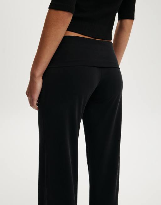 Cotton On Honey fold over pant in black, 4 of 4