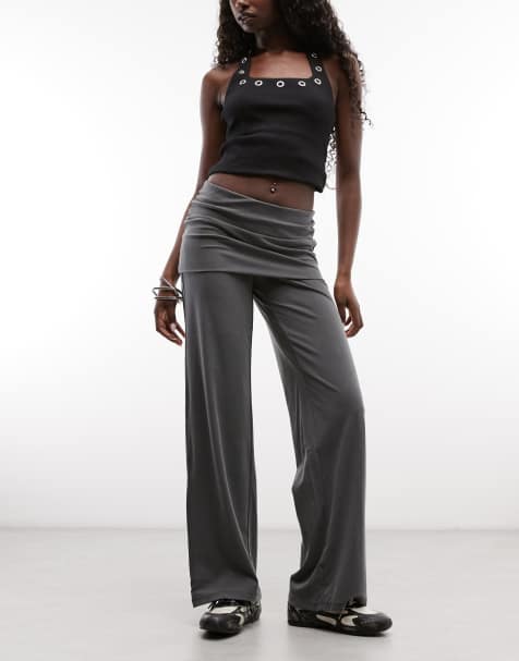Cotton On honey skirt overlay pants in charcoal - view 1
