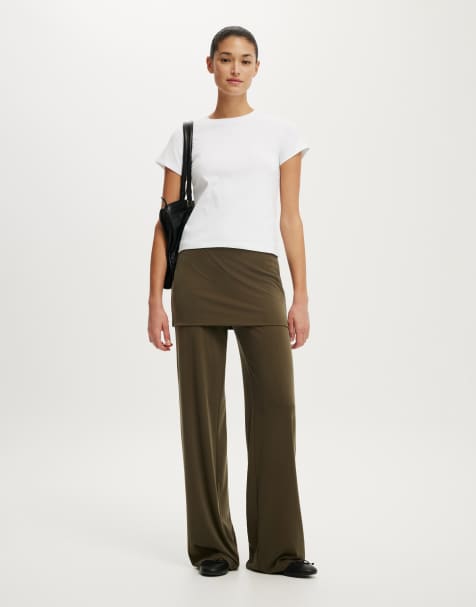 Cotton On Honey skirt pant in khaki - view 1