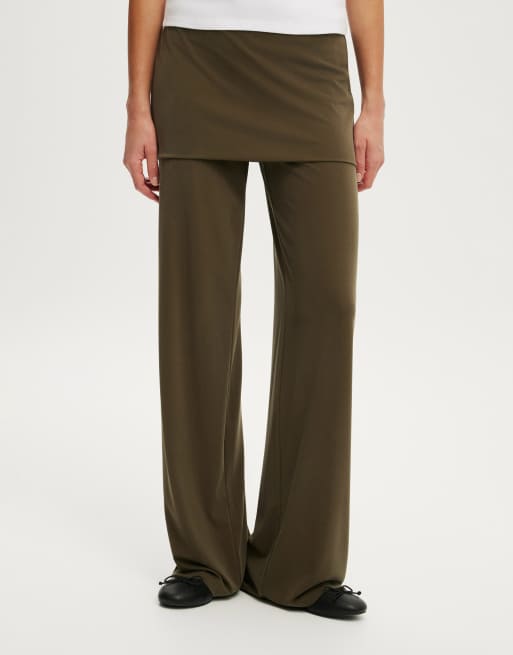 Cotton On Honey skirt pant in khaki, 2 of 4