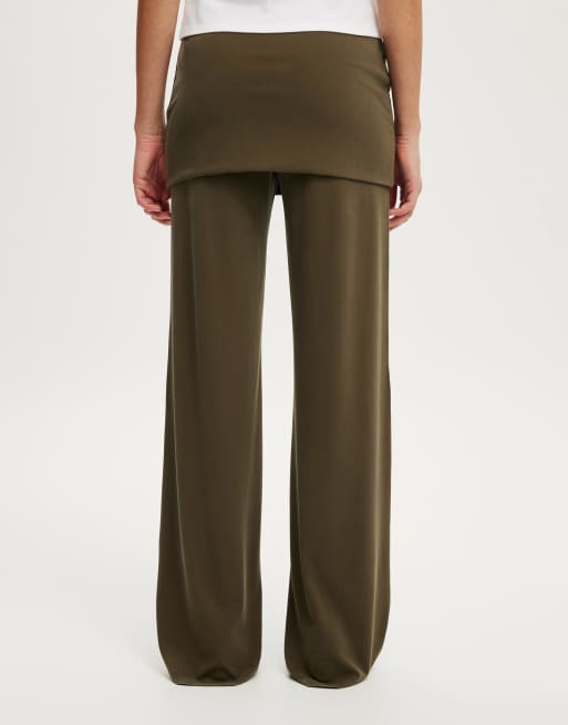 Cotton On Honey skirt pant in khaki, 4 of 4