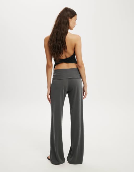 Cotton On Honey tie detail pants in charcoal, 3 of 4
