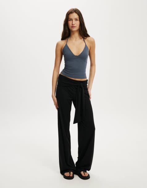 Cotton On Honey tie pant in black - view 1