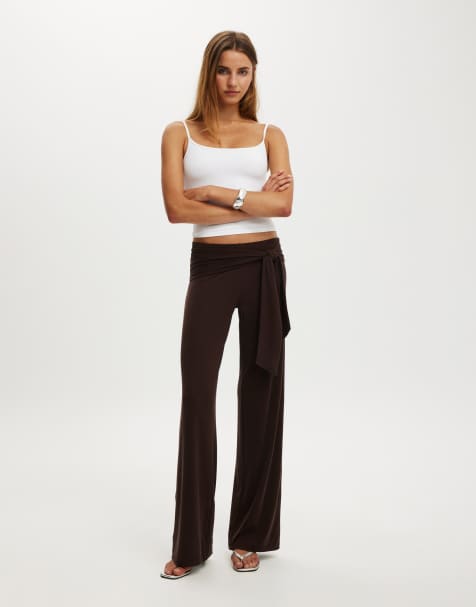 Cotton On Honey tie pant in brown