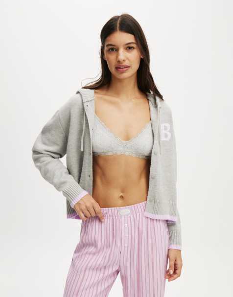 Cotton On Hooded button up cardi in grey - view 1