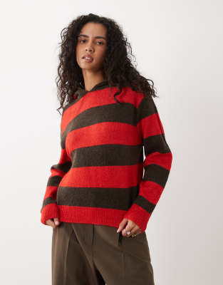 Cotton On Hooded Knit In Red