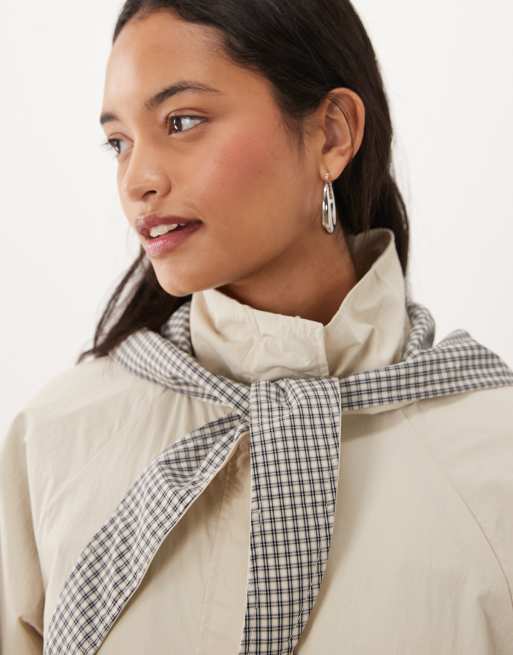 Cotton On hooded spray jacket in sand , 3 of 4