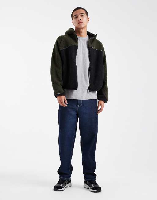 Cotton On hooded teddy jacket in Khaki, 2 of 5