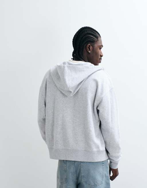 Cotton On hoodie met rits in grijs gemêleerd, 4 van 5