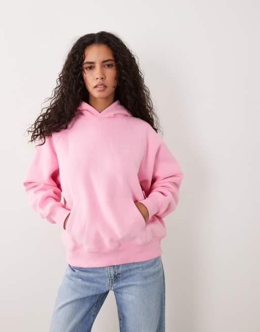 Cotton On hoodie premium à motif en rose, 4 de 4