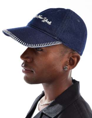 Cotton:on Cotton On House Of New York Indigo Denim Cap-blue