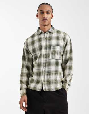 Chemise boutonnée manches longues à carreaux de pêche Simms