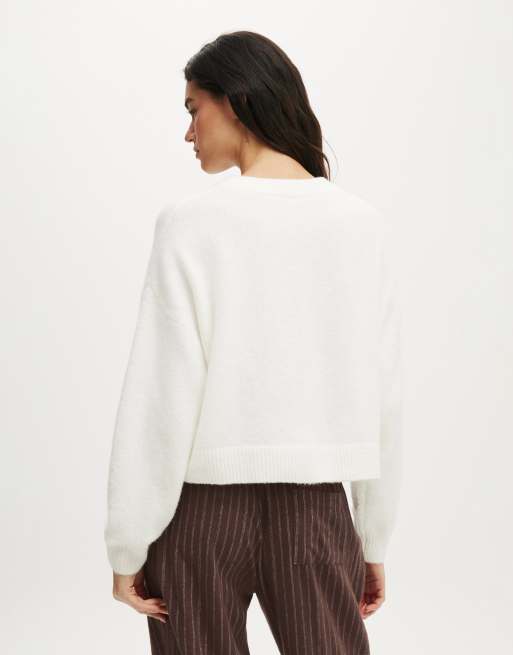 Cotton On - Hvid cardigan med knapper, 2 af 4